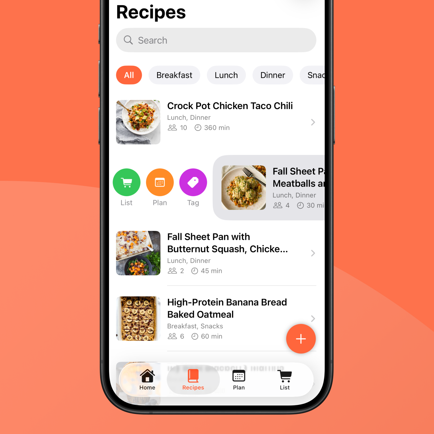 Manage Recipes with Tags